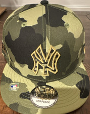 New Era New York Yankees MLB 9FIFTY Snapback Camuflaje Sombrero Verde Negro Beige Talla Única