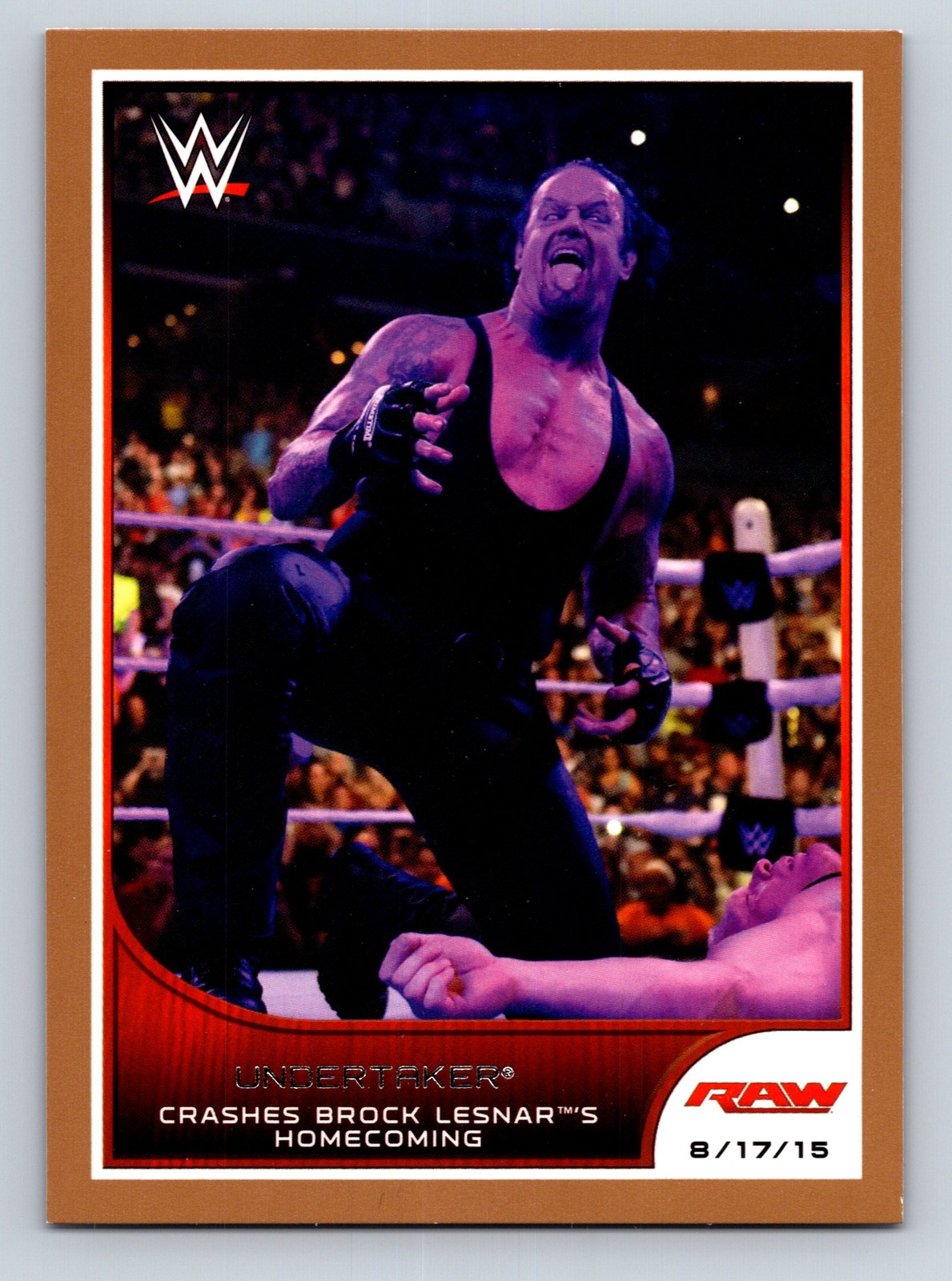 2016 Topps WWE Road to Wrestlemania #74 Undertaker Bronze Border