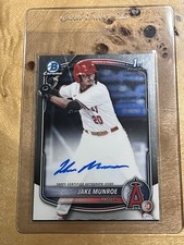 2025 Bowman Draft Chrome 1st Auto Jake Munroe Angles #CPA-JMU