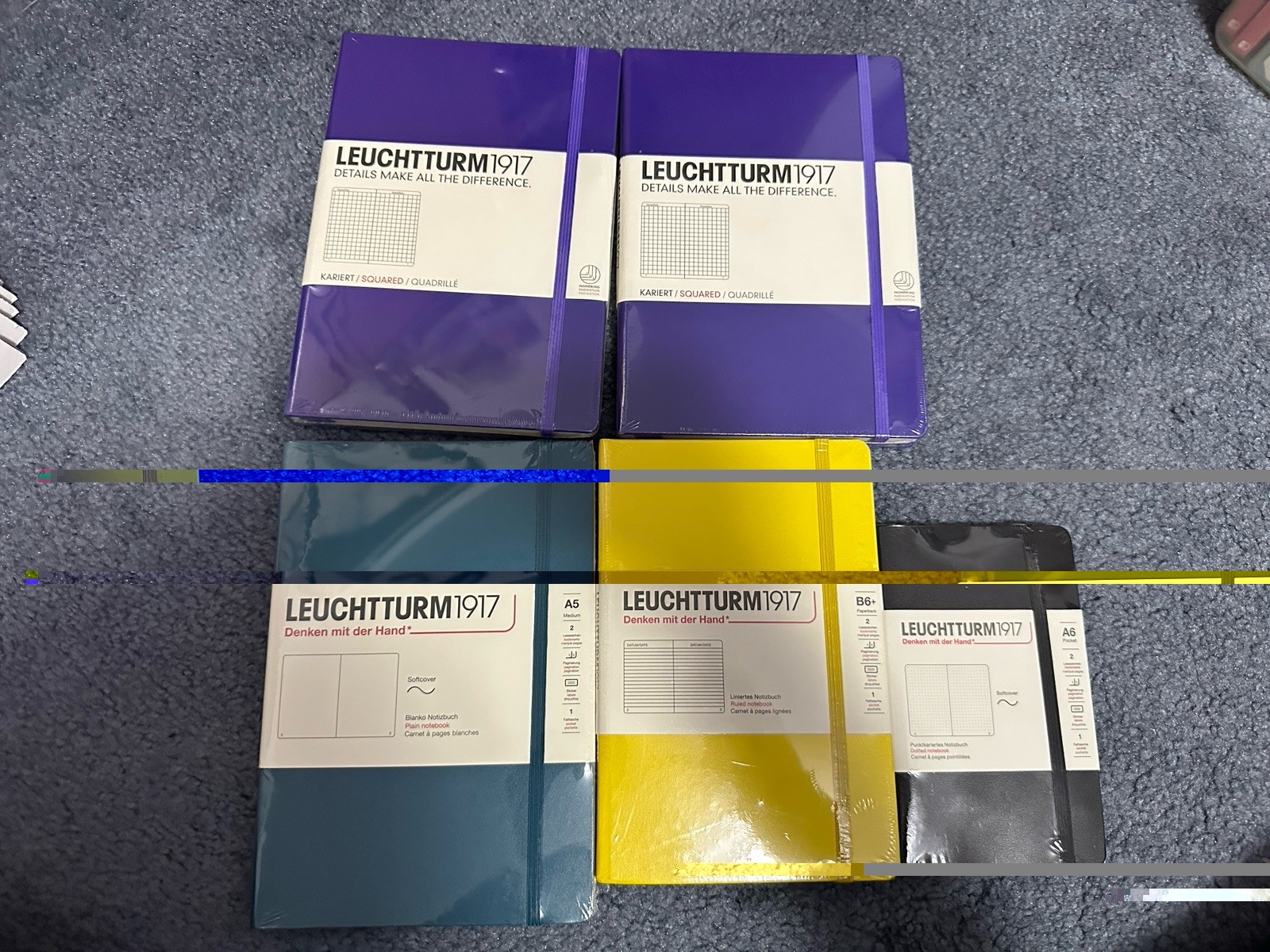 Leuchtturm 1917 Notebook Lot A5 A6 B6+ Hardcover New Sealed Dotted Ruled Grid
