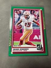 2025 Donruss Jauan Jennings Green Press Proof San Francisco 49ers NFL Football