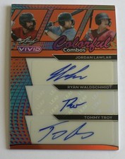 2024 Leaf Vivid JORDAN LAWLAR RYAN WALDSCHMIDT TOMMY TROY AZ Triple AUTO RC 1/3