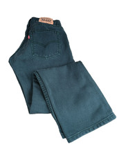 Levi's 513 Pine Green Corduroy Slim Straight Fit Boys Pants 16Reg 28X28
