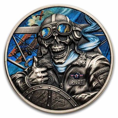 cogu no mori コグノモリ　trim 2025-2026 2026 Republic of Ghana 1 Oz Silver Antique Memento Mori: Pilot | eBay