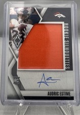 Audric Estime - 2024 Phoenix Rookie Silhouettes Auto RPA  /299 Denver Broncos