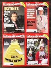 1987 Information Week Magazine - November Lot of 4 