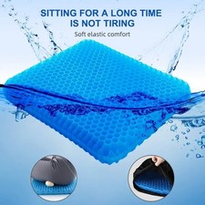 Honeycomb Breathable Gel Seat Cushion Cooling Double Thick Egg Sitting Pad Mat
