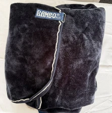 Horseware Ireland Rambo Velour Rug Cooler Blanket Liner Sz US-84” Blue and White