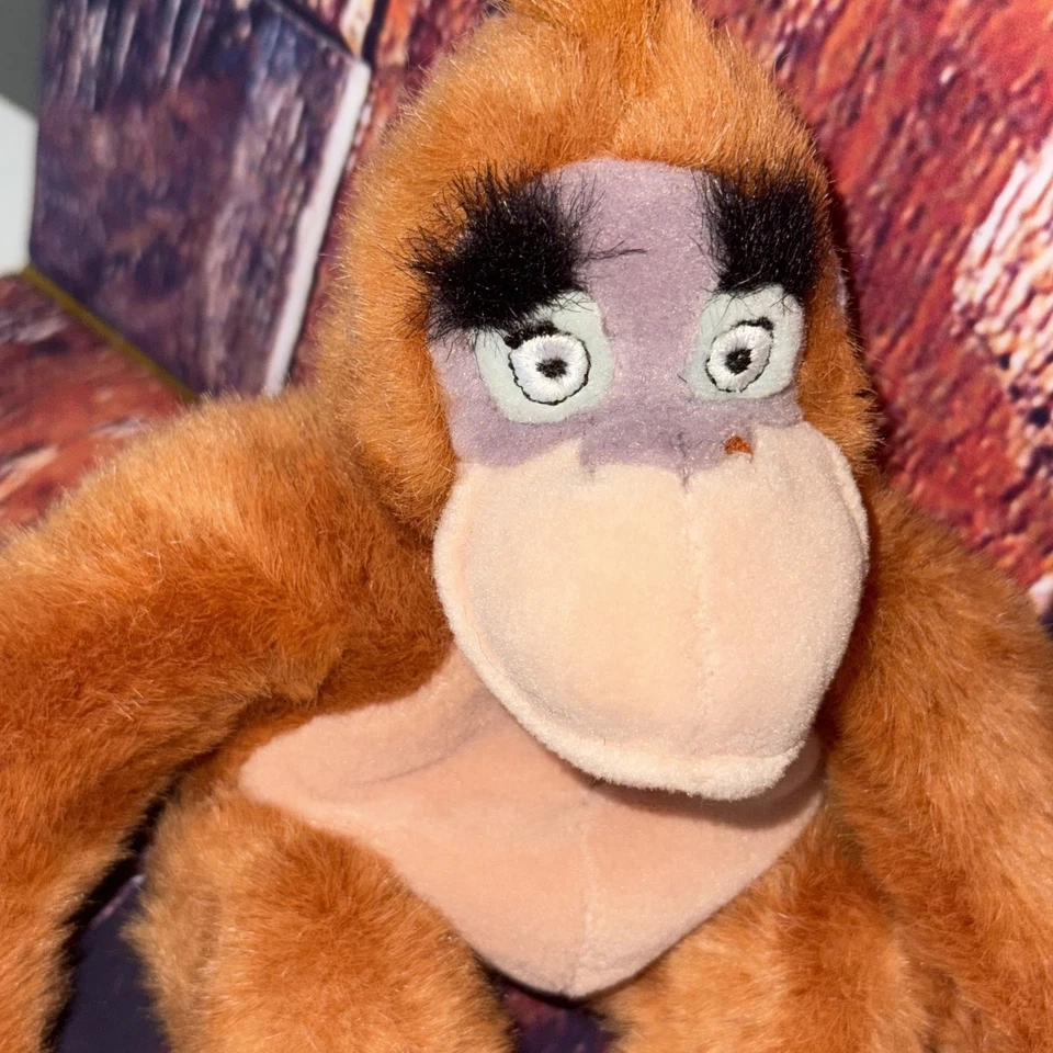 Mini bolsa de frijoles de peluche libro de la selva orangután de la tienda Disney King Louie Foto 4 de 4