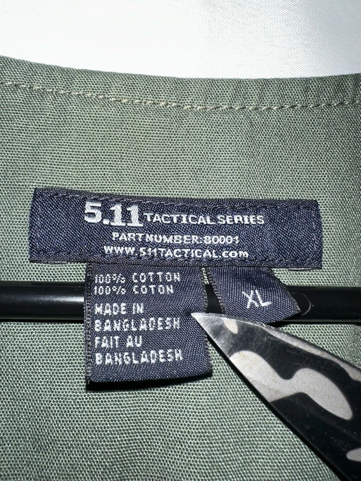 5.11 Tactical Vest Series 80001 Army Green Hunting Cargo Mens XL Conceal Carry - Image 4 of 4