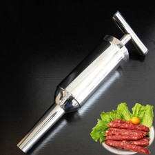 Sausage Making Book Stainless Steel Stuffer Meat Filler Summer Tube