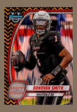 2024 Bowman U Chrome #67 Donovan Smith 20/24 Black and Gold Stealth Refractor