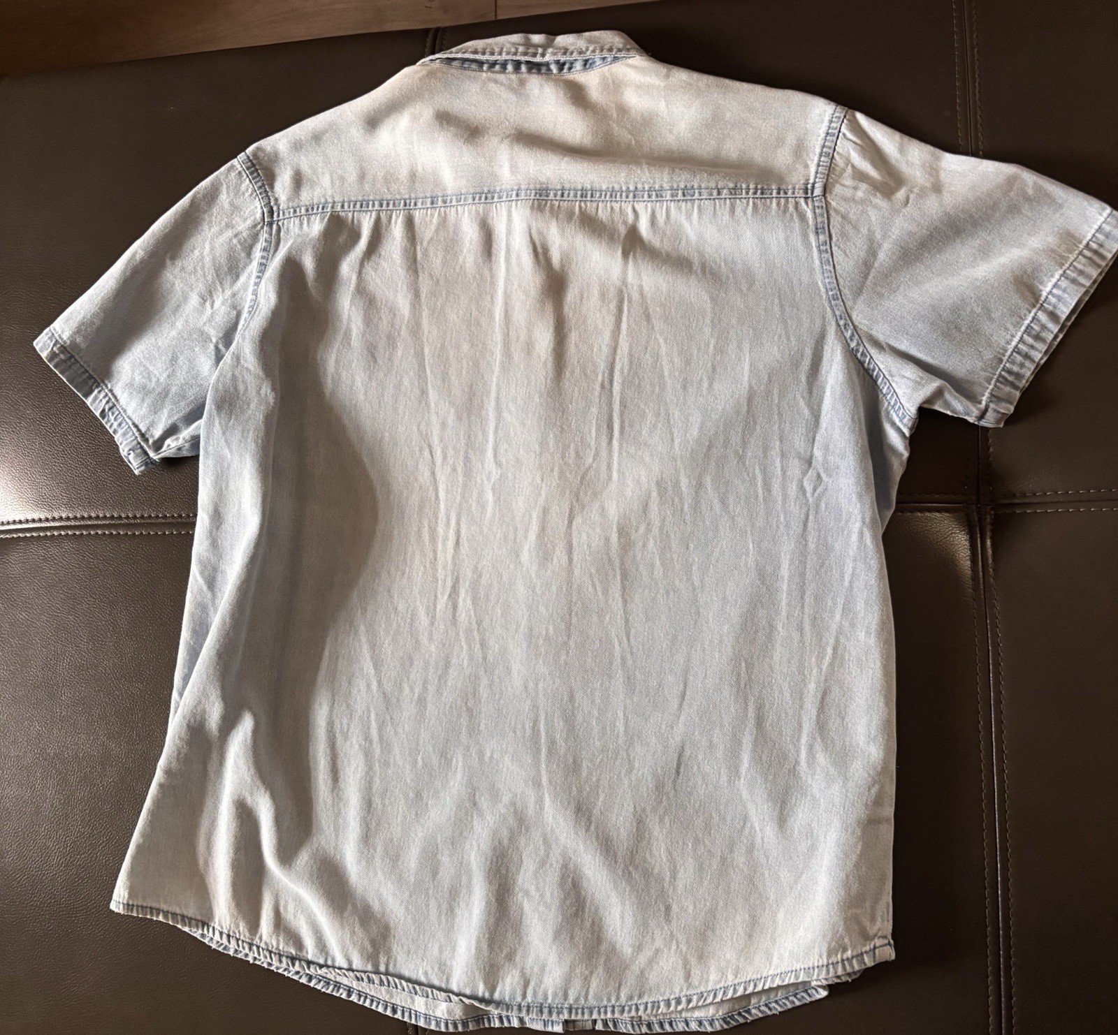 Vintage Basic Editions Large Button Up Shortsleev… - image 4