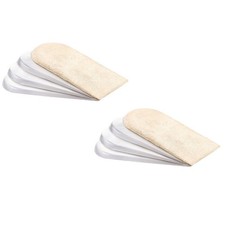8Pcs Inner Heighten Pads Comfortable Half Shoe Pads Beige Heightening PadS