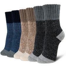 Time May Tell Womens Merino Wool Thermal Socks Warm Cushioned Boot Socks for ...