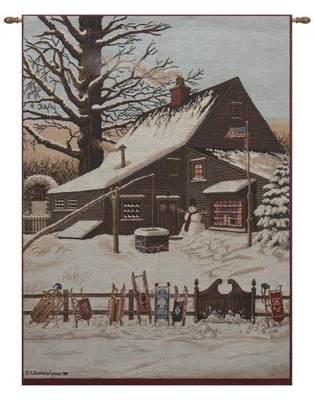 Cocoa at the Copperfield Fine Art Tapestry Wall Hanging Café Home Decor Art