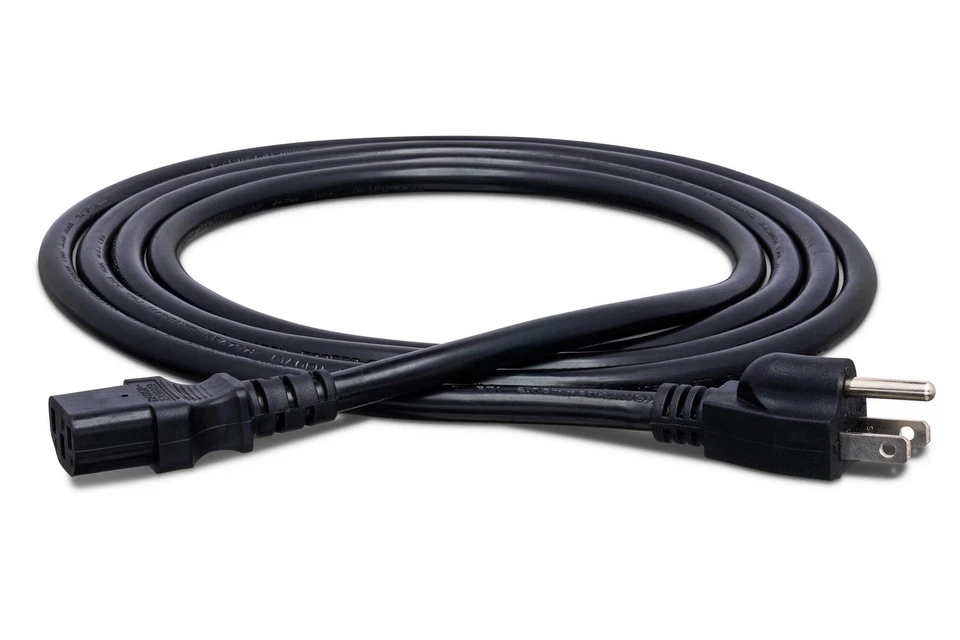 Hosa PWC-408 IEC Power Cord, 14 AWG, IEC C13 to NEMA 5-15P - 8 Foot - Image 4 of 4