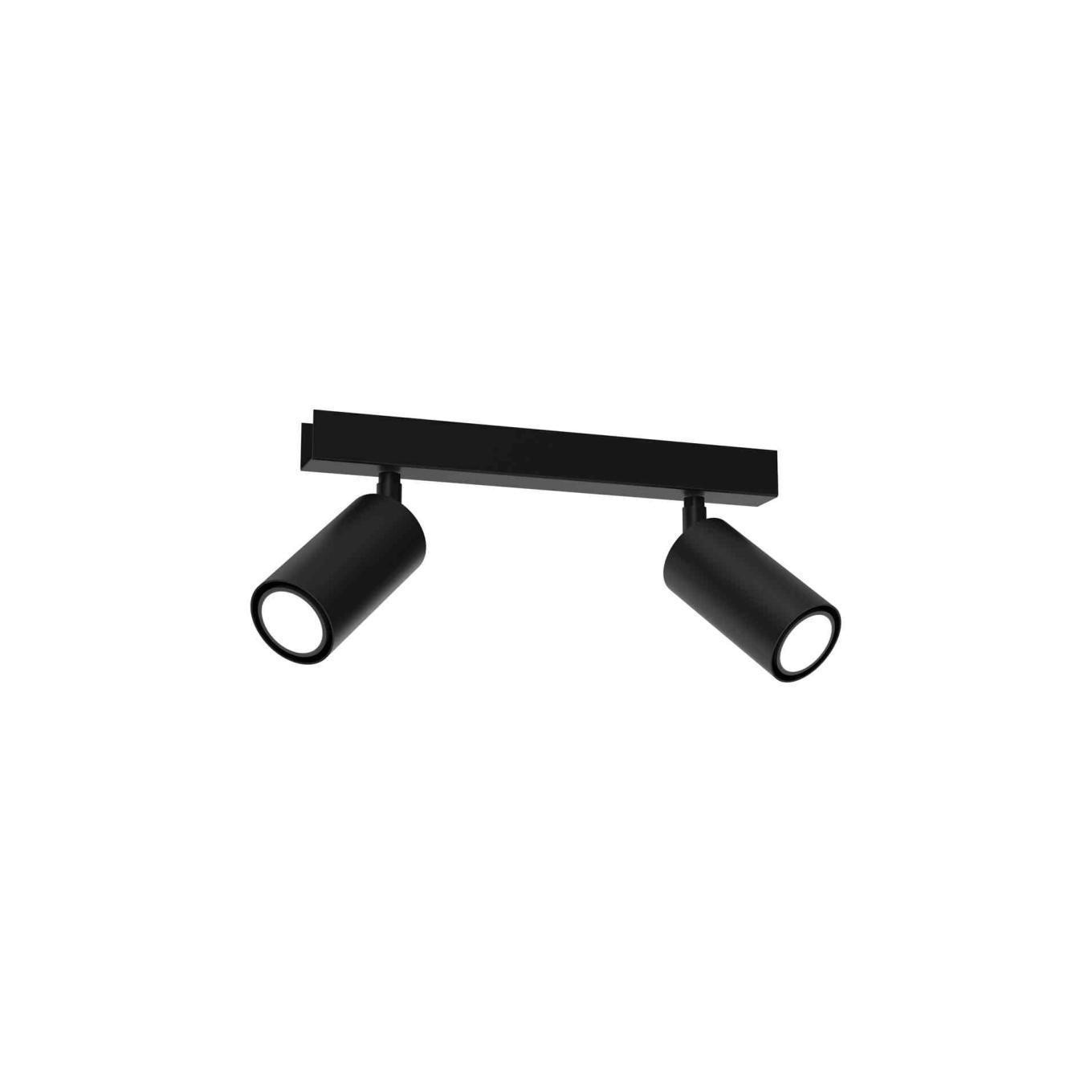Hudson Black 2xGU10 MLP8795 Ceiling Light