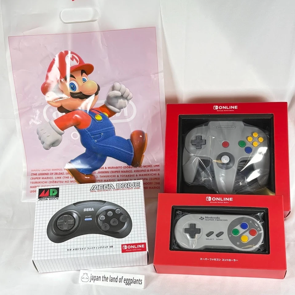 Set of 3 Nintendo Switch Online Controllers N64 Super Famicom Mega Drive Japan - Image 3 of 4