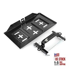 Universal Metal Battery Tray Mount Kit Hold Down Clamp Bracket with 19cm