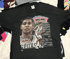 Ultra Rare 90s Spurs Tim Duncan Pro Player Shirt Size XL