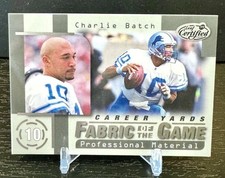 1999 Leaf Certified #FG70 Charlie Batch Fabric of the Game #/1000