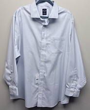 NEW Brooks Brother Men s Blue Long Sleeve Button Down Shirt Sz. 18.5 34/35