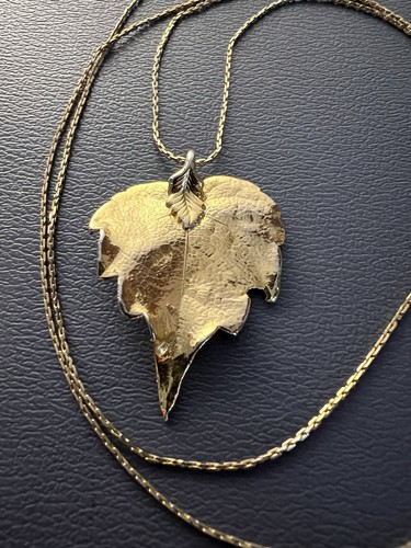 Vintage goldfarbene Halsketten zwei mehrsträngige & 3 Anhänger 1 Kette (6 Stück) NK#55 - Bild 6 von 8