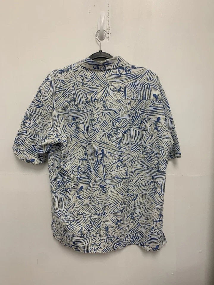 Рубашка мужская Kahala L гавайская Surf Riders At Waikiki Royal цвет кокосовых пальм - Изображение 3 из 4