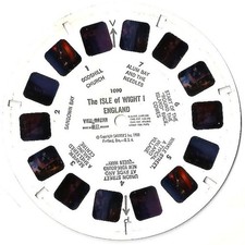 1 View-Master Stereo 3D Reel  1091-E, The Isle Of Wight II,Wilde K&uuml;sten,England