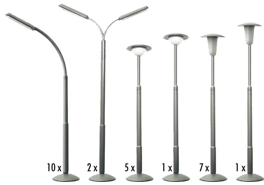 Ensemble de lampadaires Faller 180538
