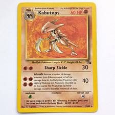 Kabutops 24/62 Fossil Regular Rare Unlimited Pokémon TCG Card English 60 HP 1999