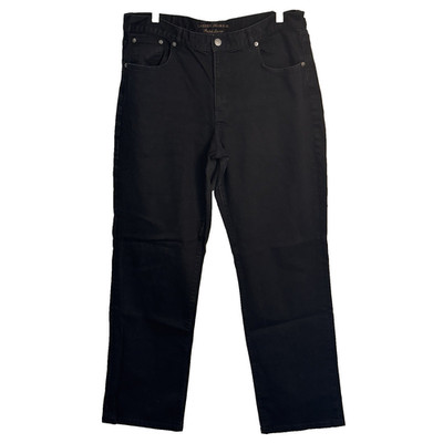 Lauren Ralph Lauren LRL Womens Jeans Black Modern Slim Size 16 Straight Classic