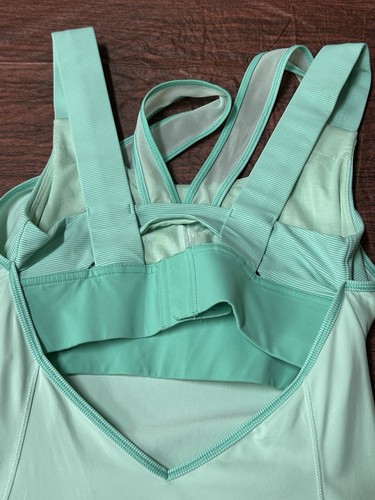 Lululemon Super Sport Tank Größe 6 Sea Mist Wee Stripe Menthol - Bild 7 von 7