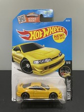 Hot Wheels Custom 01 Acura Integra Gsr Yellow Nightburnerz Honda Rough Card