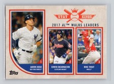 Aaron Judge Mike Trout Edwin Encarnacion 2018 Topps Big League Stat Kings #312