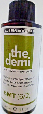 Paul Mitchell The Demi Demi-Permanent Cream Hair Color 6MT(6/2)  1 X 60 ml