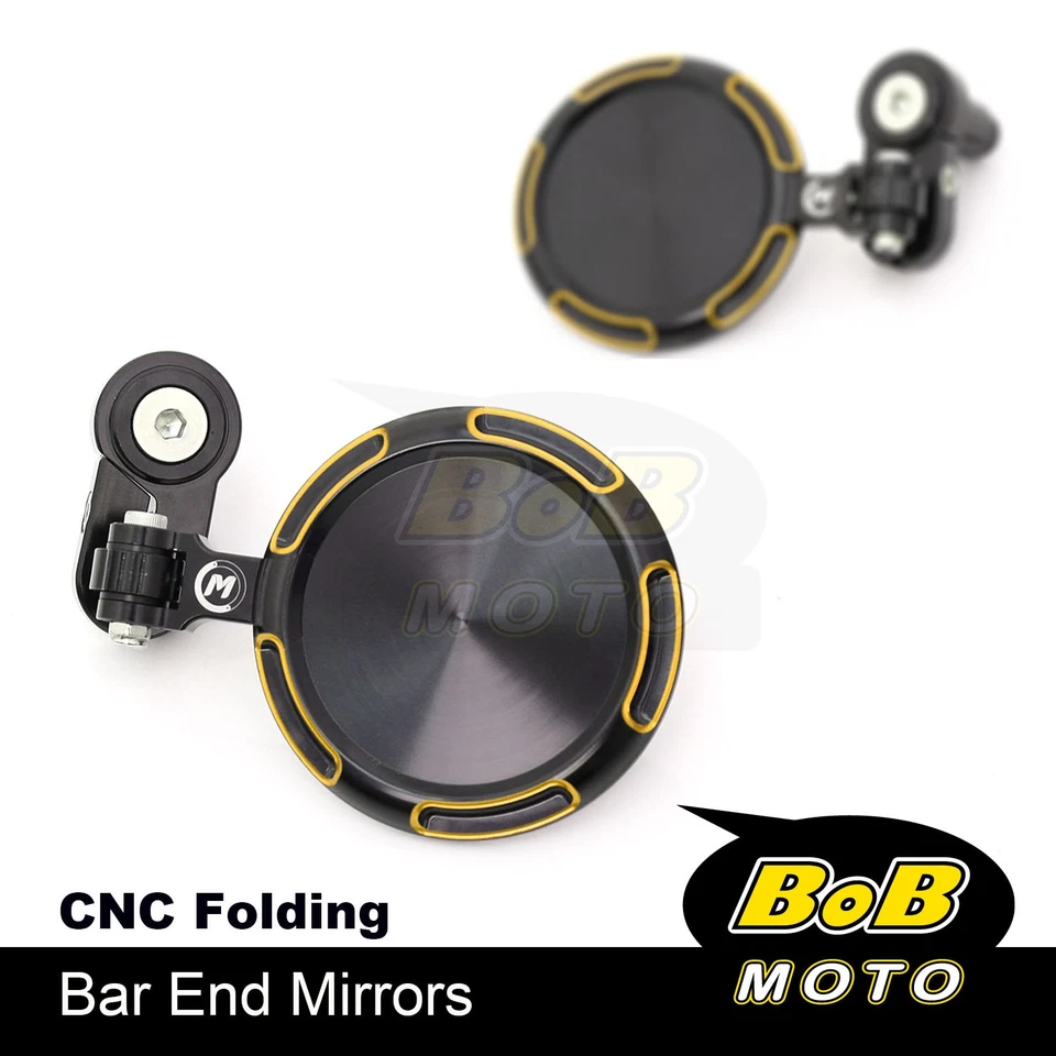 Espelhos de extremidade de barra de motocicleta SONIC dourados para Suzuki GSX-S125 ABS 17-19 18 - Imagem 3 de 4