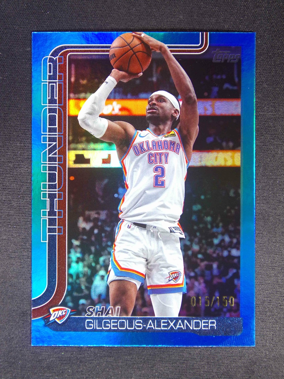 2025-26 Topps Flagship NBA Shai Gilgeous-Alexander #115 Blue Rainbow /150