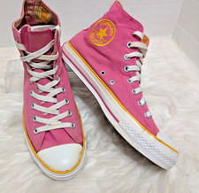 CONVERSE CHUCK VINTAGE CANVAS HIGH TOP Pink Gold Plaid Men 7.5 / Women 9.5