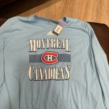 Montreal Canadiens Long Sleeve Adidas Reverse Shirt Xxl NWT