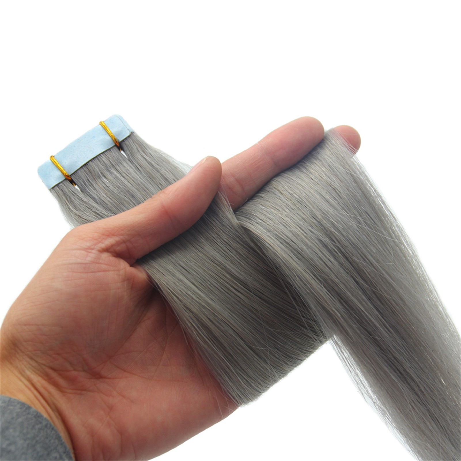 Tape in Hair Extensions Real Human Hair Invisible Skin Wefts Premium Remy Thick