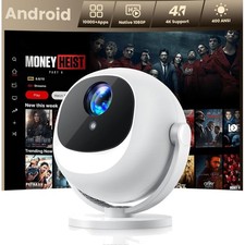 Beamer mit Android Full HD 1080P 4K Unterstützung Heimkino-Laserprojektor