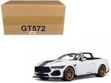 2025 Shelby Mustang Supersnake Convertible White 1/18 Model Car by GT Spirit