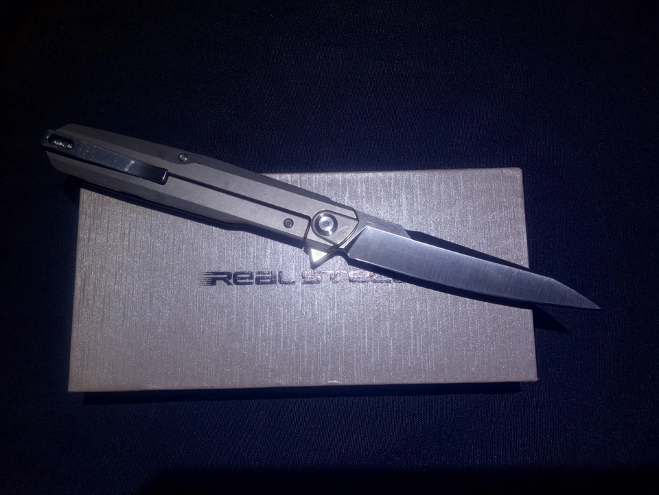Real Steel S5 Metamorph Knife Titanium FrameLock Flipper S35VN 3.5" Blade 9513 - Image 2 of 4