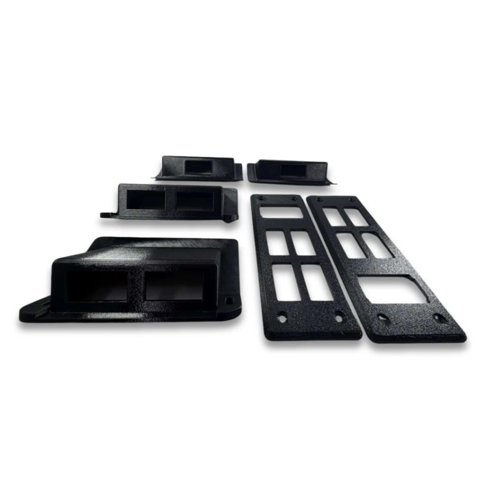 Kit completo de bisel de interruptor de ventana Hummer H1 | 1992-2004 | Juego completo de 6 piezas Foto 4 de 4