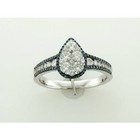 Le Vian 14K White Gold Cocktail Ring for Her 0.90 cts Vanilla Blue Diamonds Sz 7 — photo 1