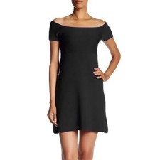 Parker Off the Shoulder Knit Mini Dress Size XS Little Black Dress