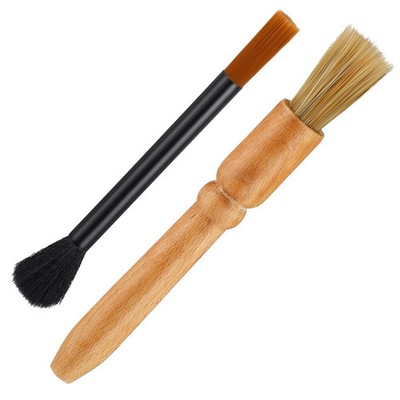 2 Pack Coffee Grinder Brush, Coffee Grinder Cleaning Brush Wooden Espresso Brush