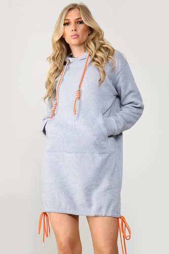 women's Hoodie Hooded Sweatshirt Dress Ladies Long Sleeve Pullover Jumper  Dress | eBay
